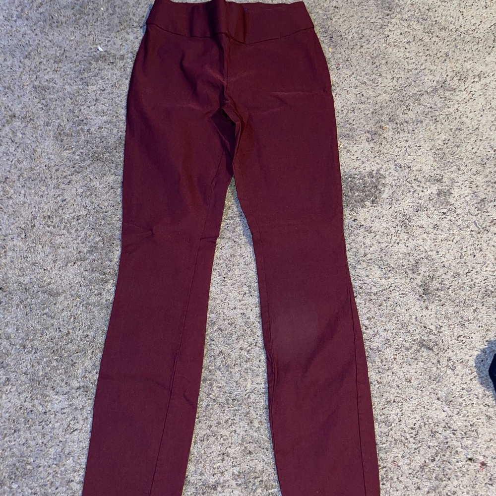 Maroon Skinny Dress Slack